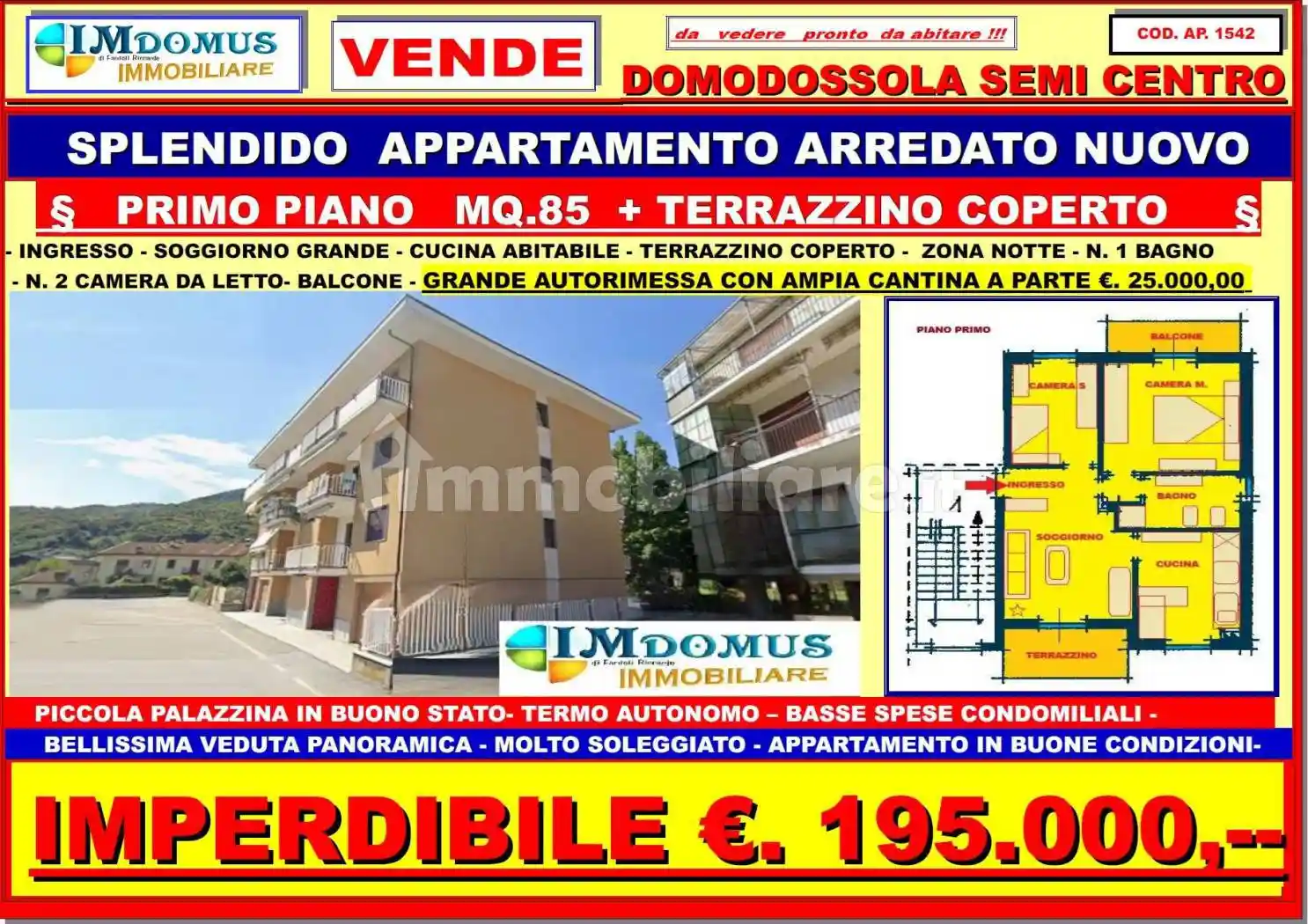 Appartamento in vendita a Domodossola