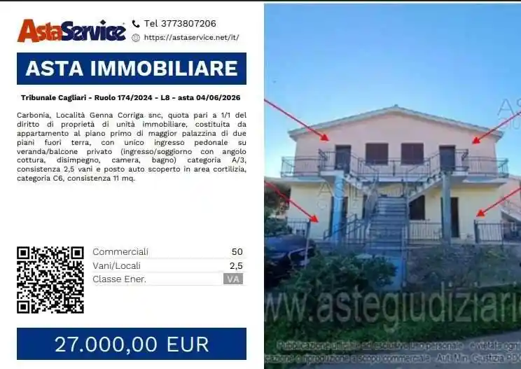Appartamento in vendita a Carbonia