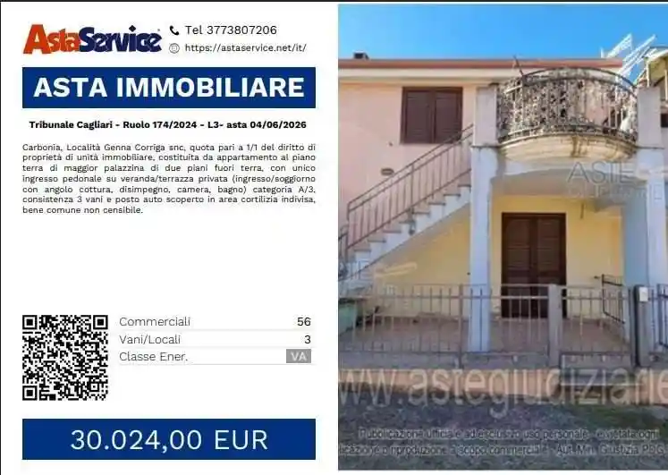 Appartamento in vendita a Carbonia