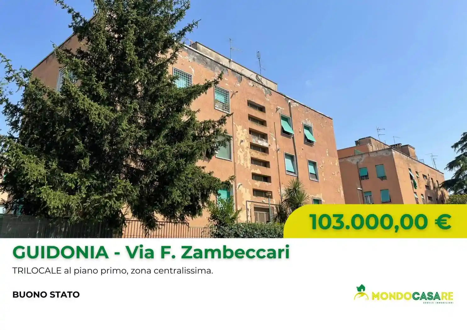 Appartamento in vendita a Guidonia Montecelio