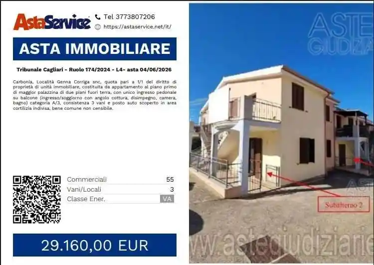 Appartamento in vendita a Carbonia