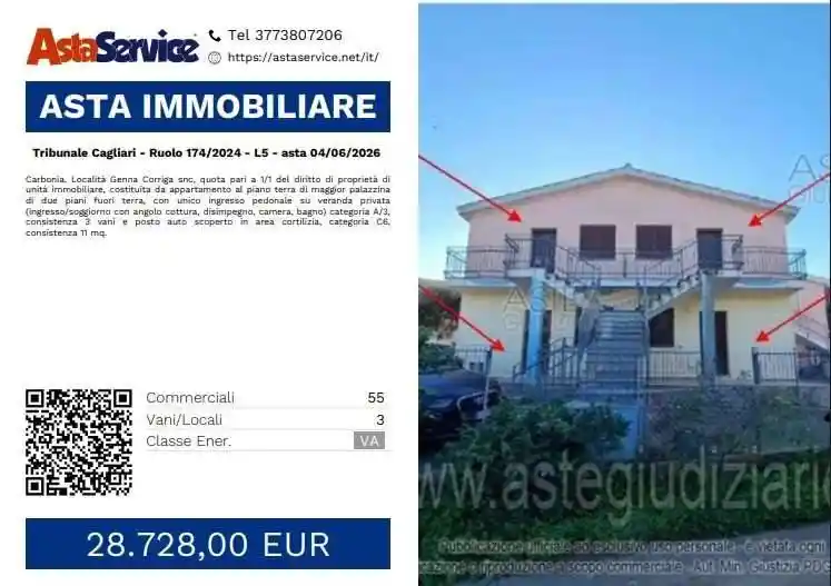 Appartamento in vendita a Carbonia