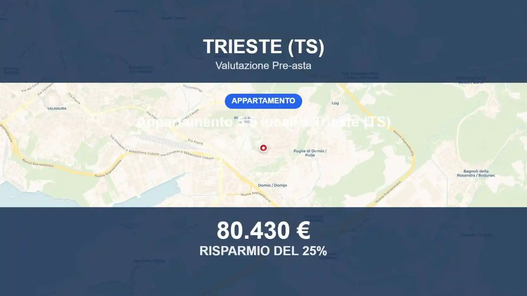 Appartamento in vendita a Trieste