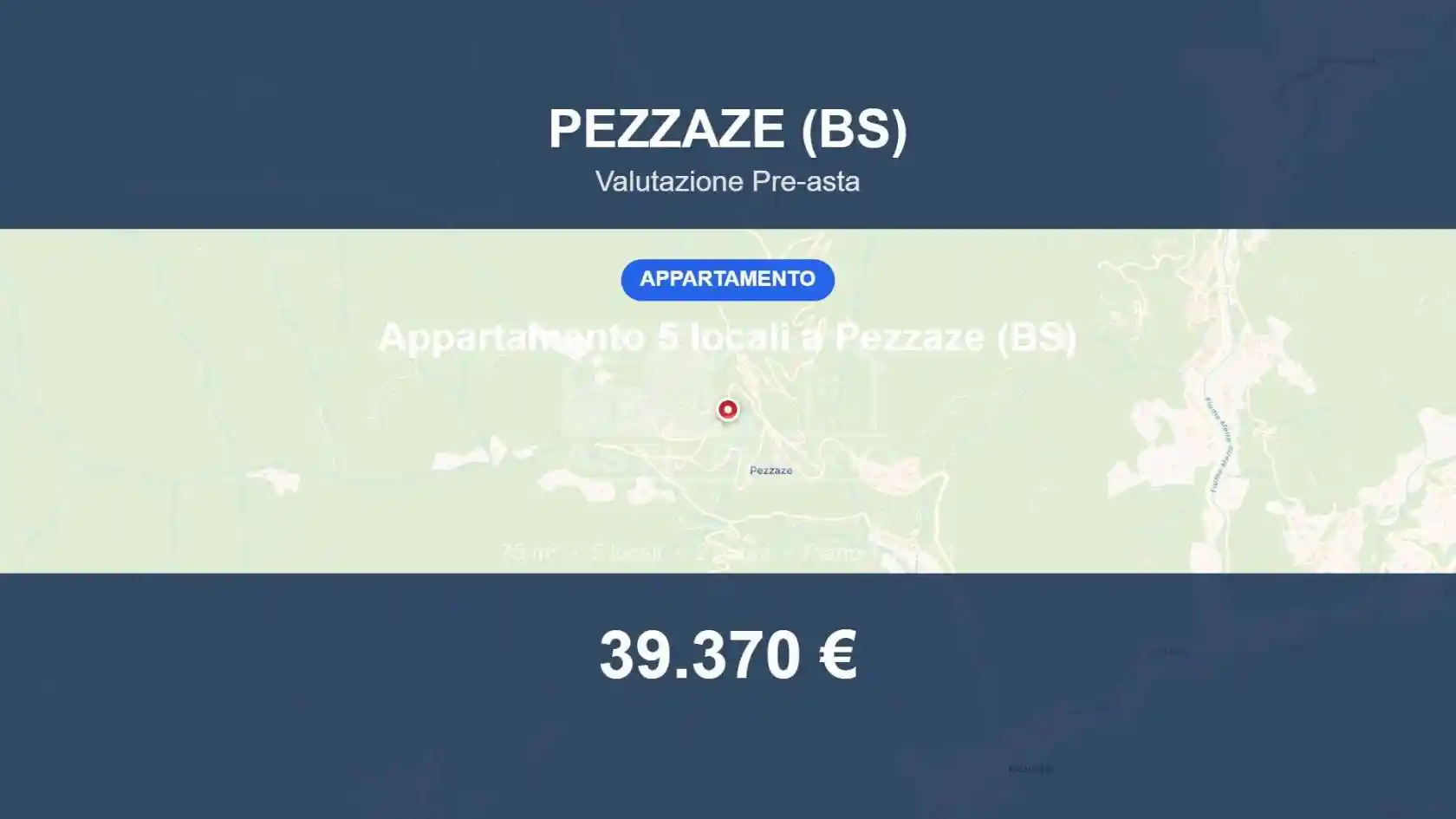 Appartamento in vendita a Pezzaze