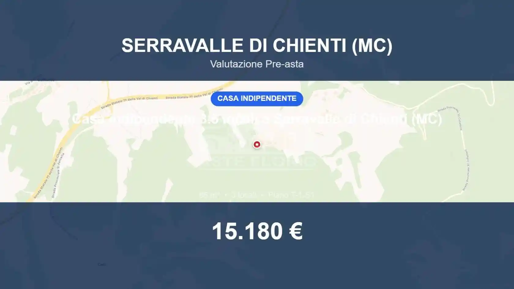Villa in vendita a Serravalle di Chienti