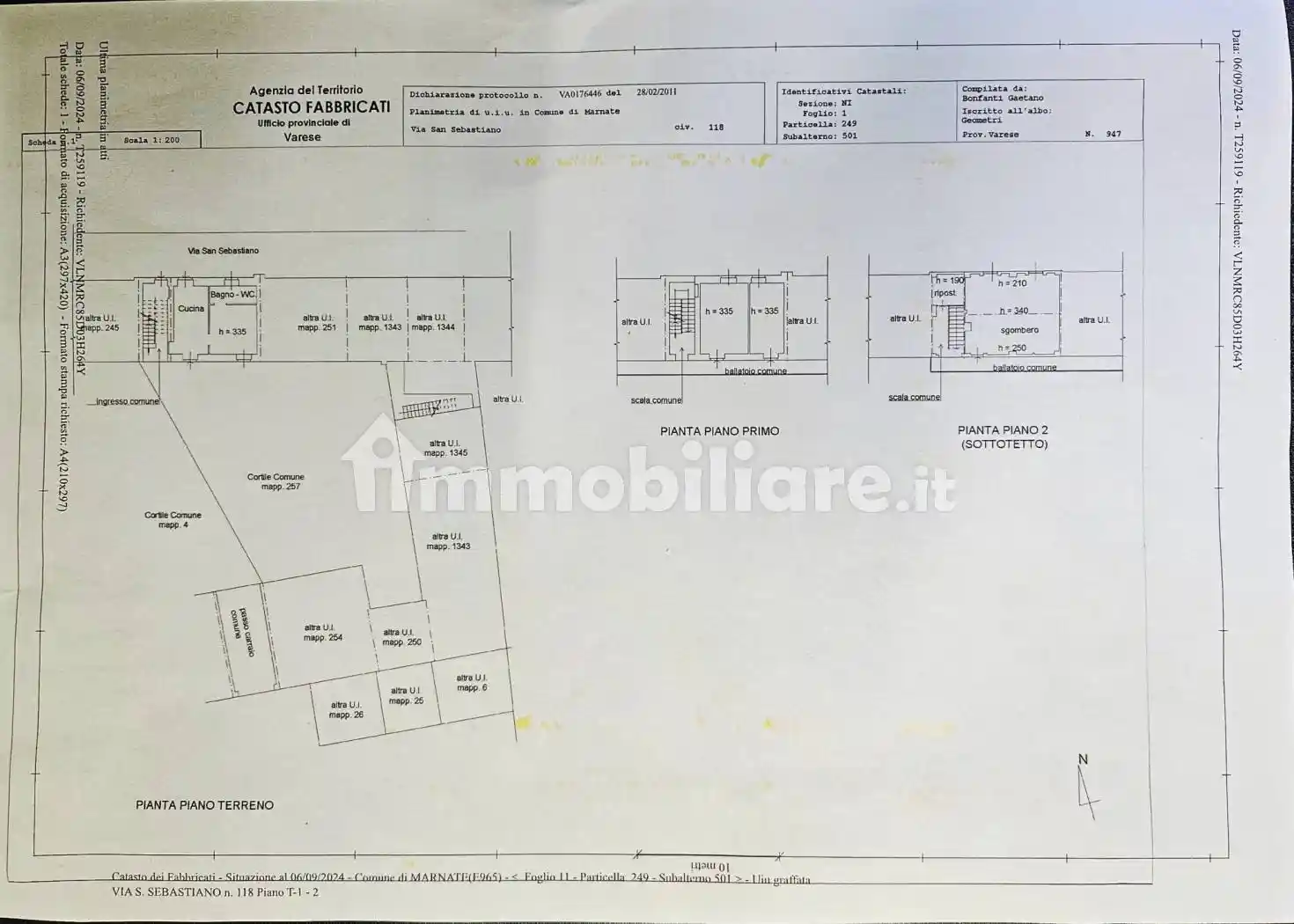 Appartamento in vendita a Marnate