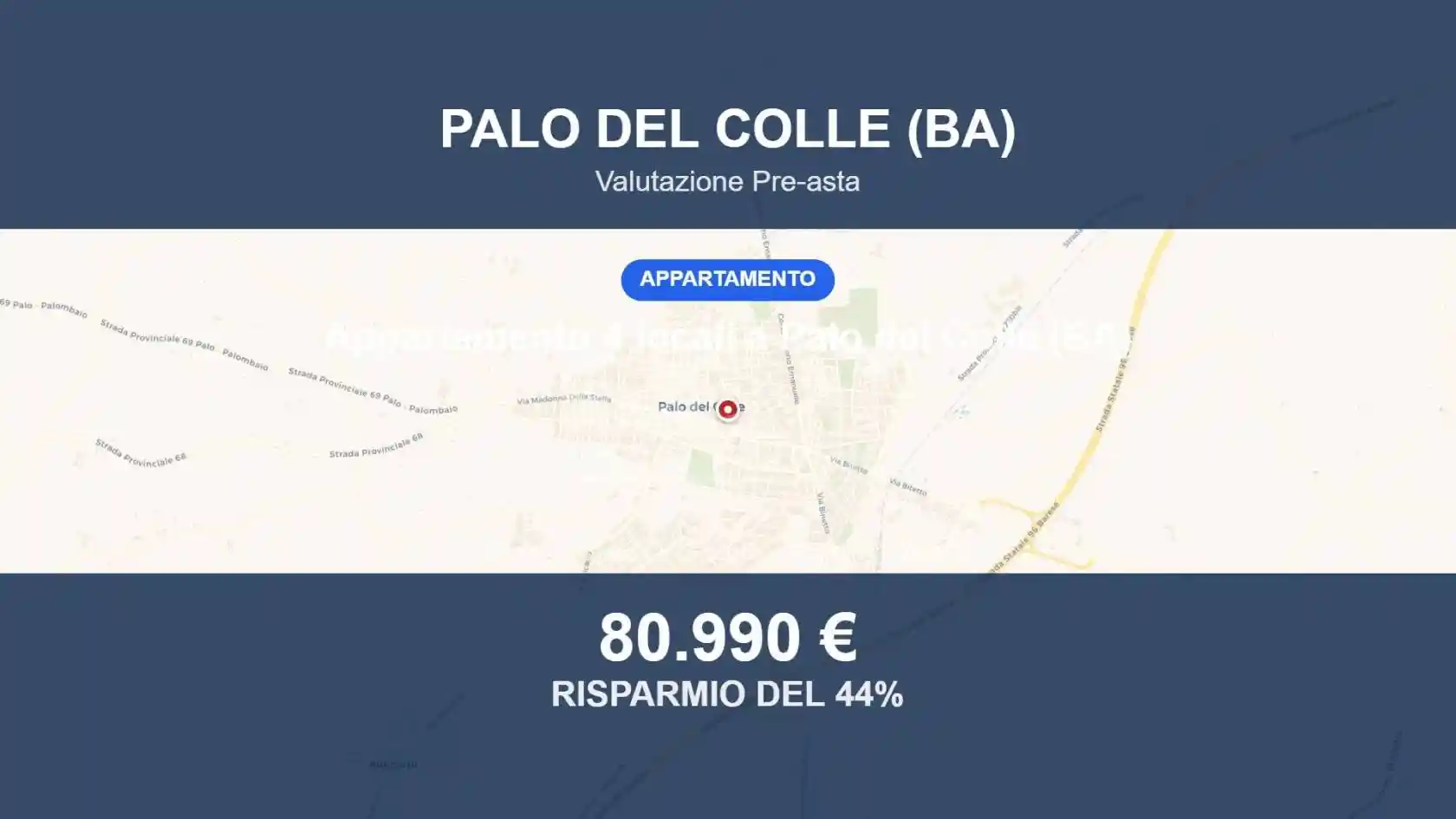Appartamento in vendita a Palo del Colle