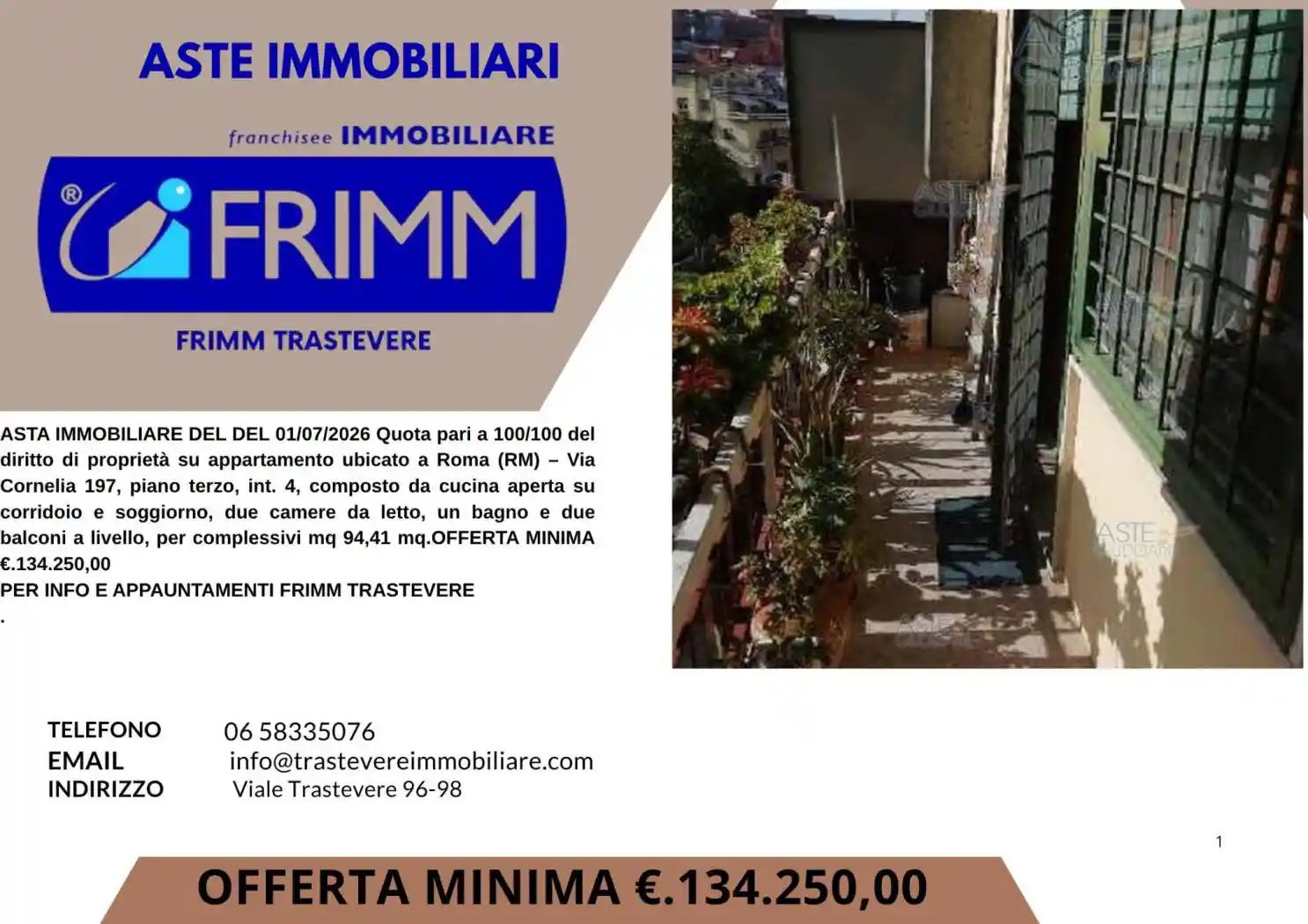 Appartamento in vendita a Roma