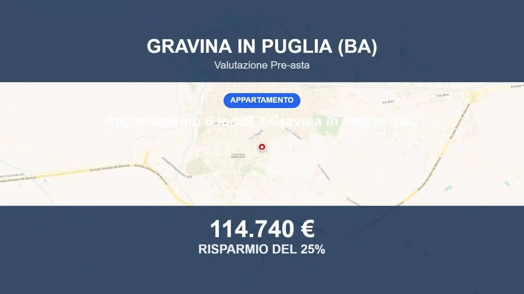 Appartamento in vendita a Gravina in Puglia