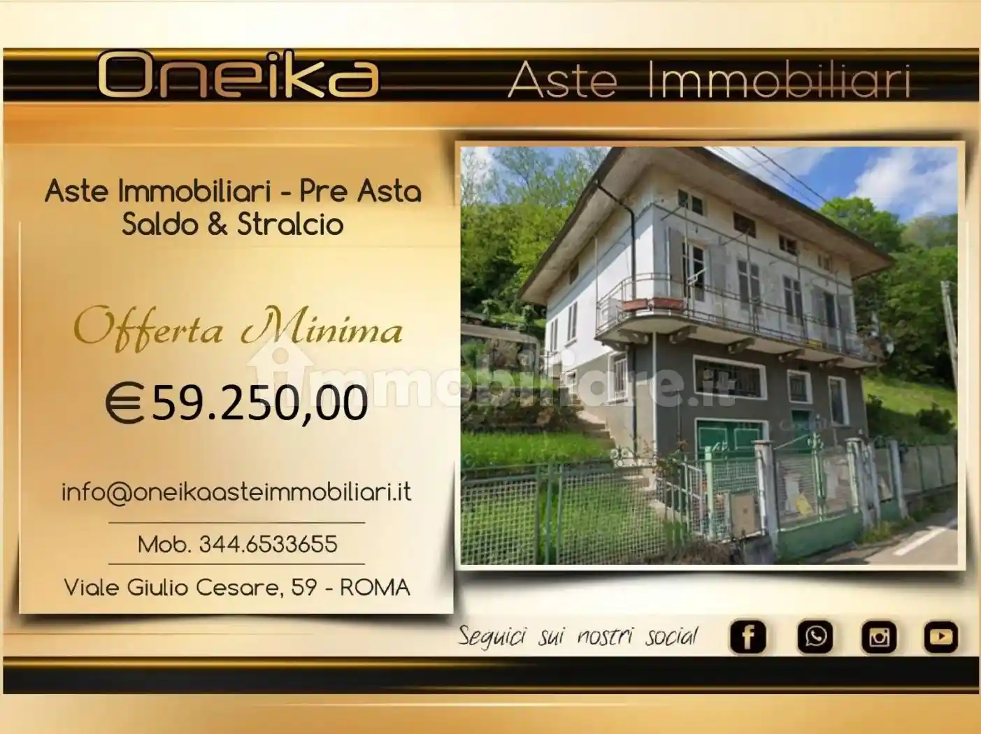 Villa in asta a Bioglio