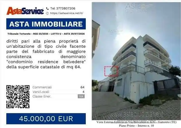 Appartamento in vendita a Tortoreto