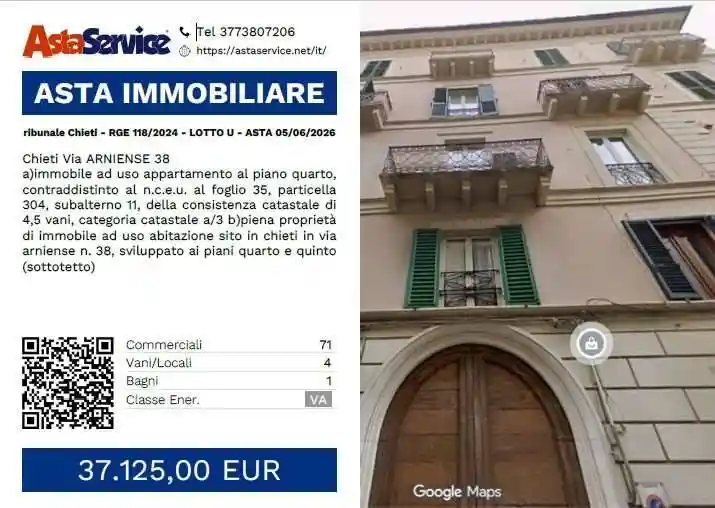 Appartamento in vendita a Chieti