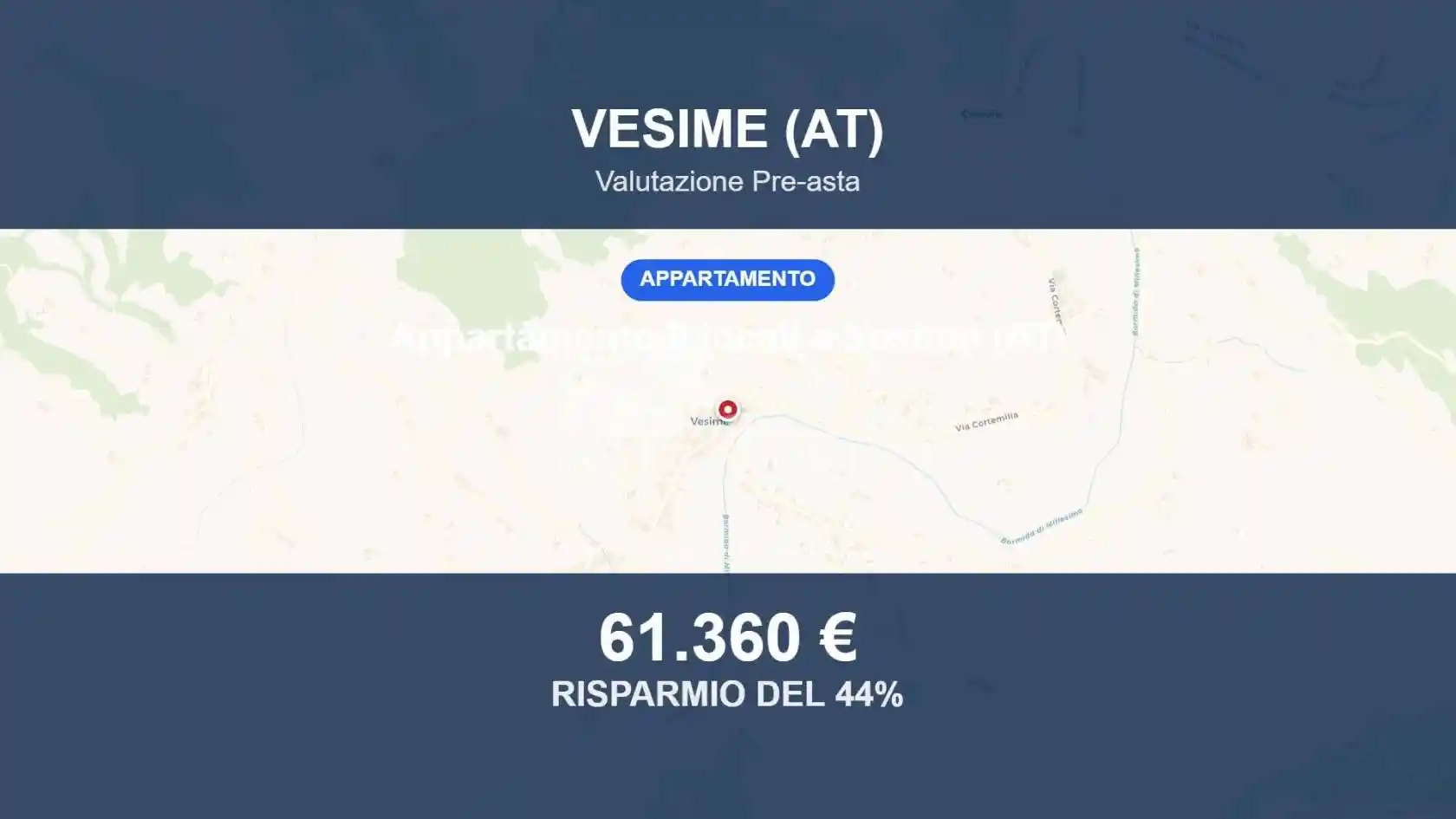 Appartamento in vendita a Vesime
