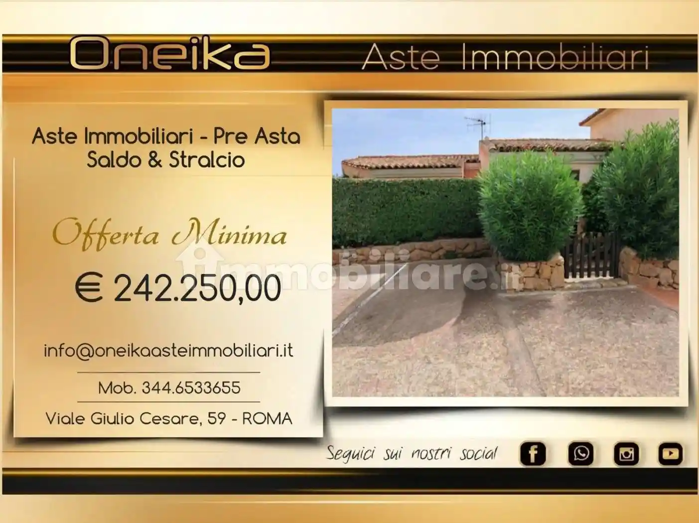 Appartamento in vendita a Arzachena