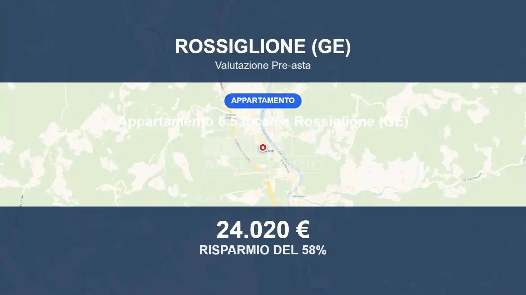 Appartamento in vendita a Rossiglione