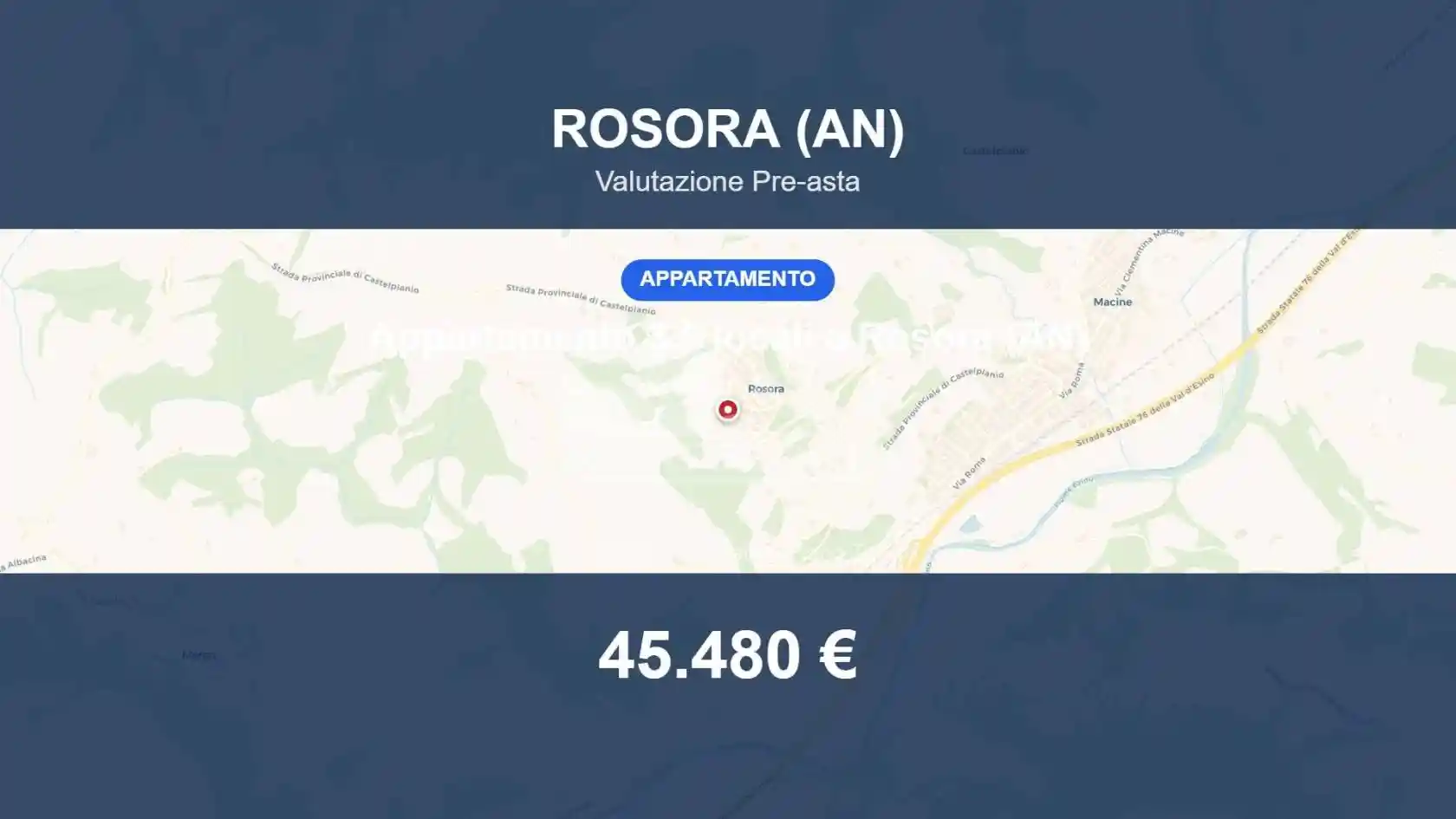 Appartamento in vendita a Rosora