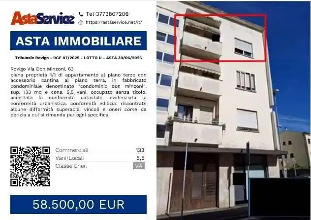 Appartamento in vendita a Rovigo