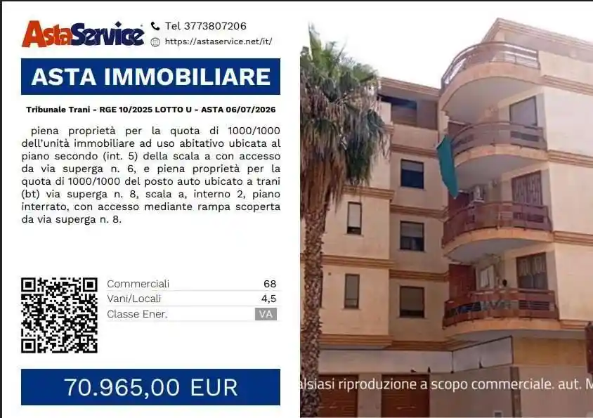 Appartamento in vendita a Trani