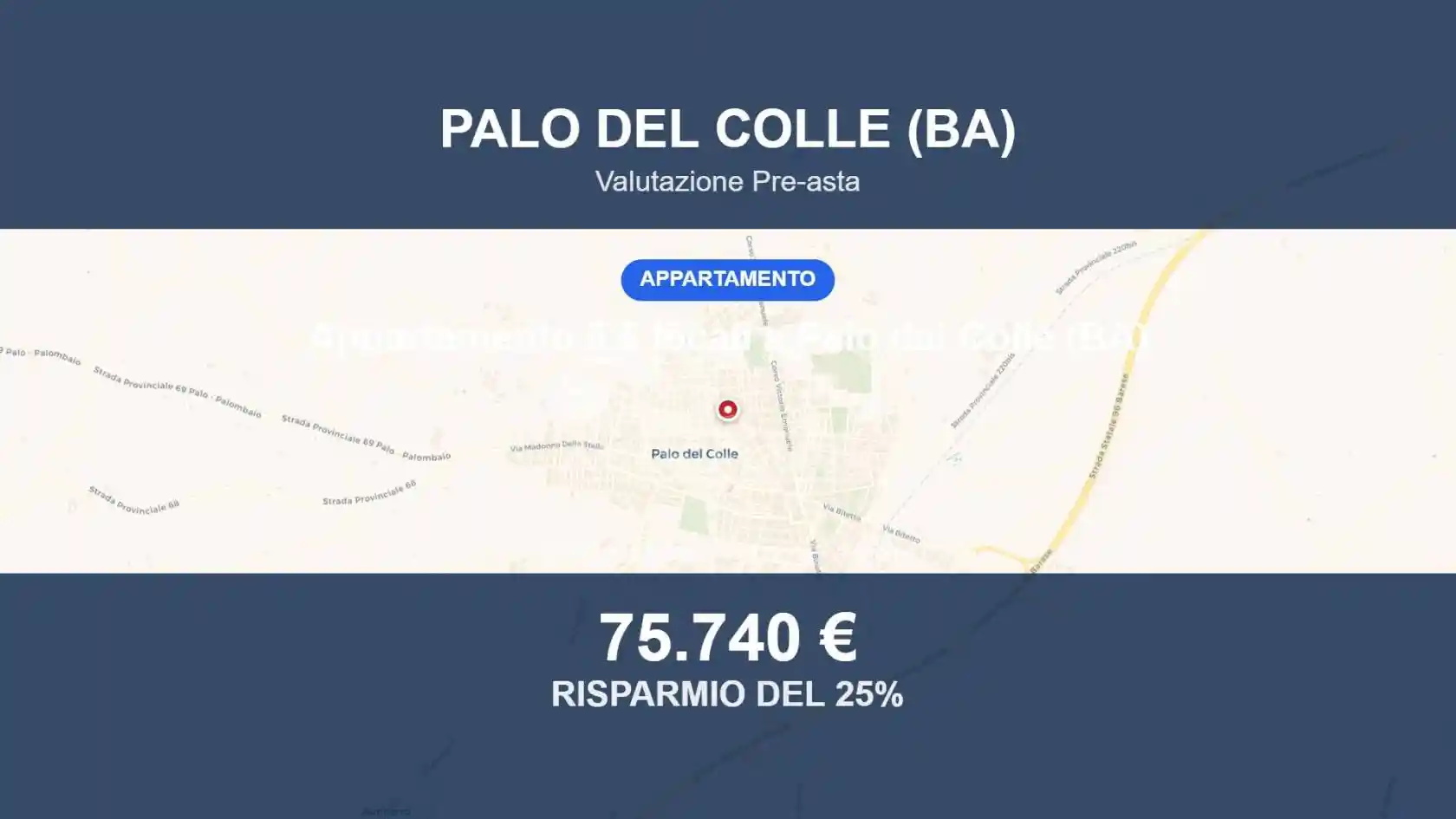 Appartamento in vendita a Palo del Colle