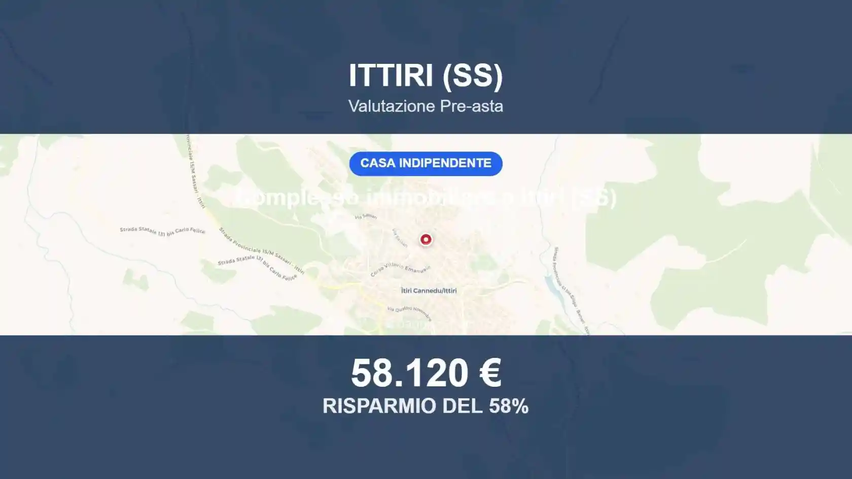 Villa in asta a Ittiri