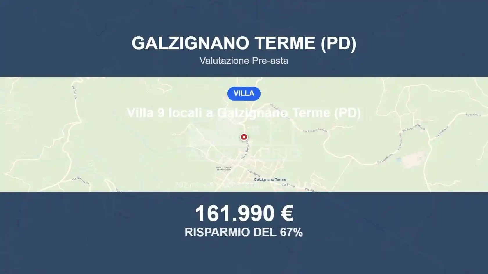 Villa in vendita a Galzignano Terme