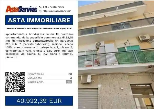 Appartamento in vendita a Brindisi