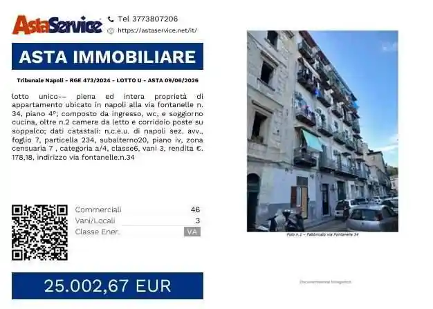 Appartamento in vendita a Napoli