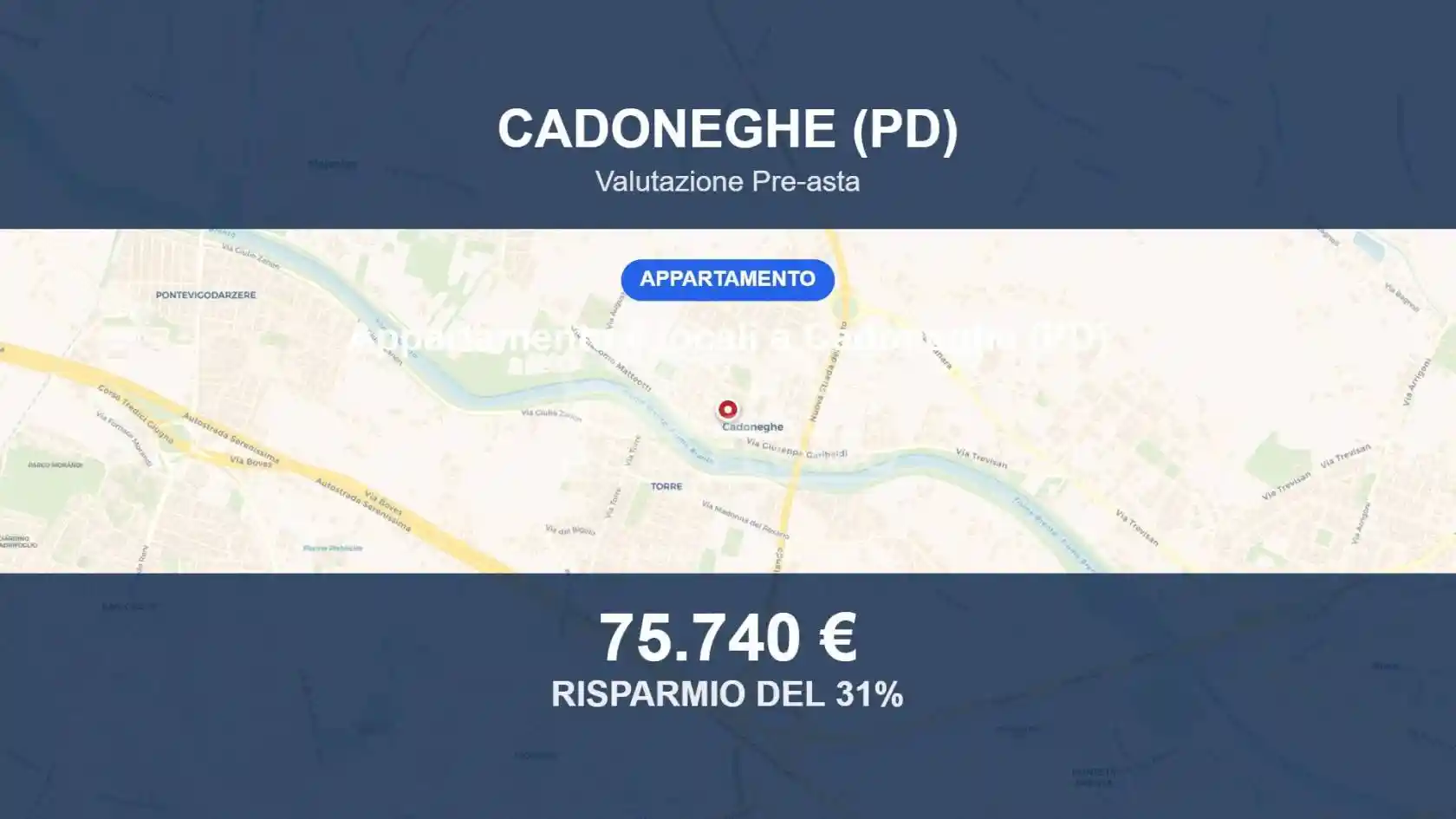 Appartamento in vendita a Cadoneghe