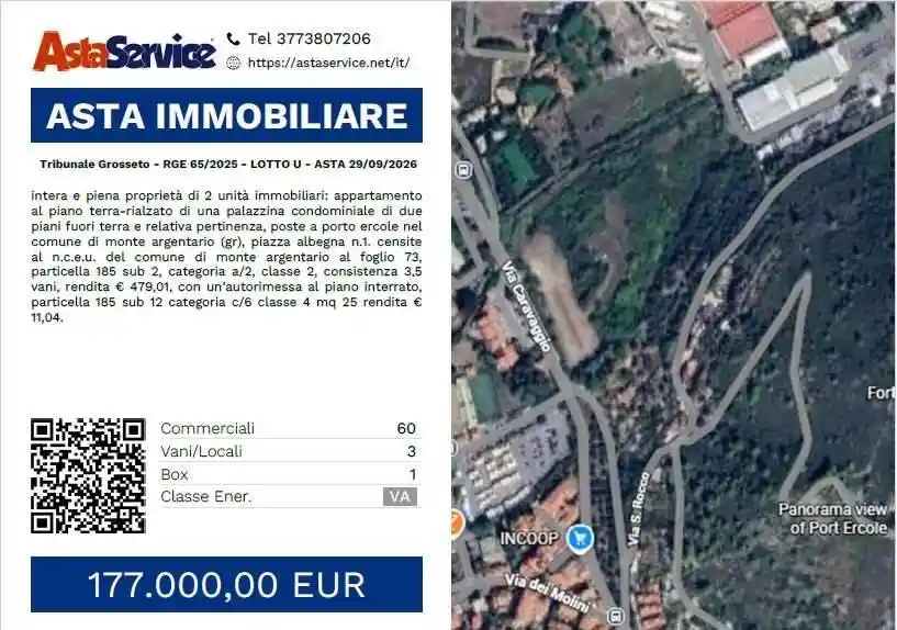 Appartamento in vendita a Monte Argentario
