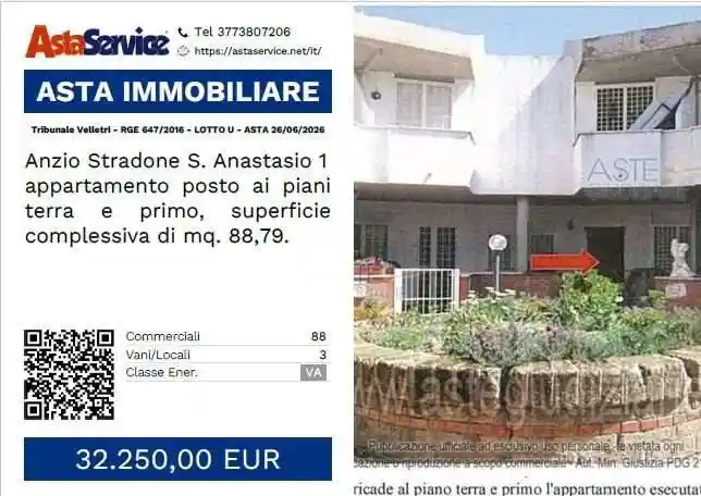 Appartamento in vendita a Anzio