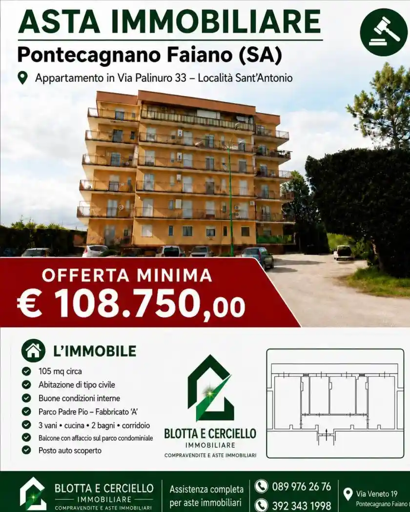 Appartamento in vendita a Pontecagnano Faiano