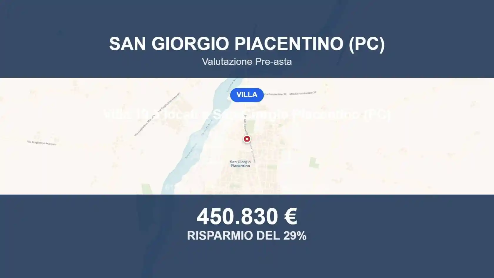 Villa in vendita a San Giorgio Piacentino