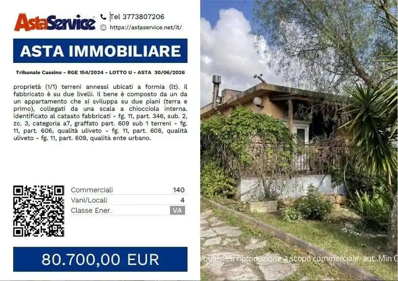 Villetta a schiera in vendita a Formia