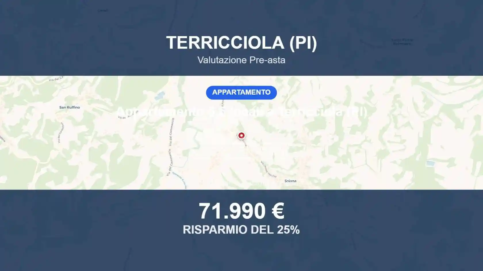 Appartamento in vendita a Terricciola