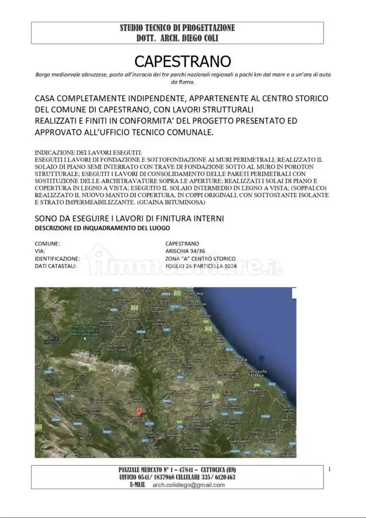 Casa indipendente in vendita a Capestrano