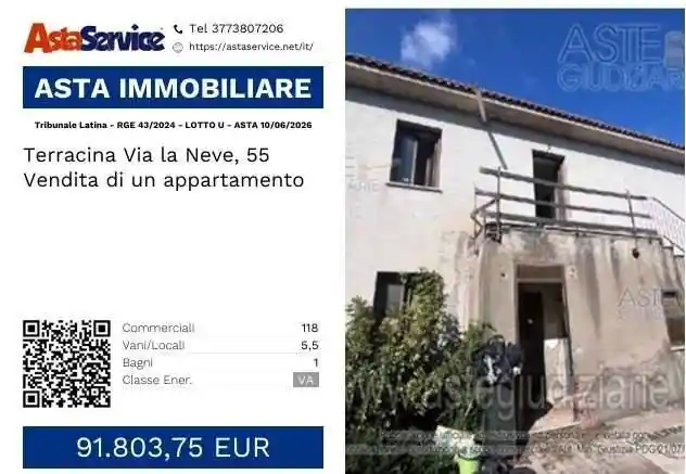 Appartamento in vendita a Terracina