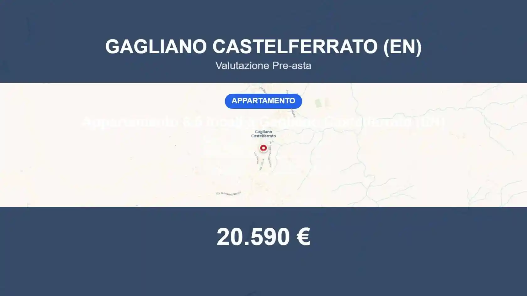 Appartamento in vendita a Gagliano Castelferrato