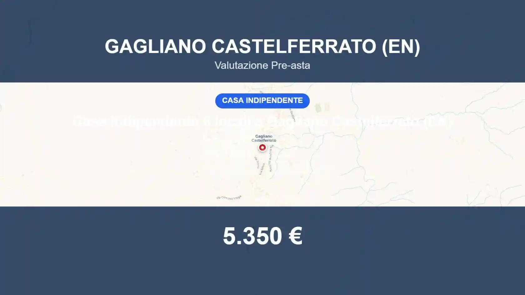 Villa in vendita a Gagliano Castelferrato