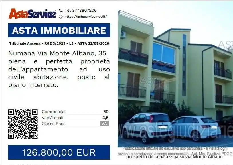 Appartamento in vendita a Numana