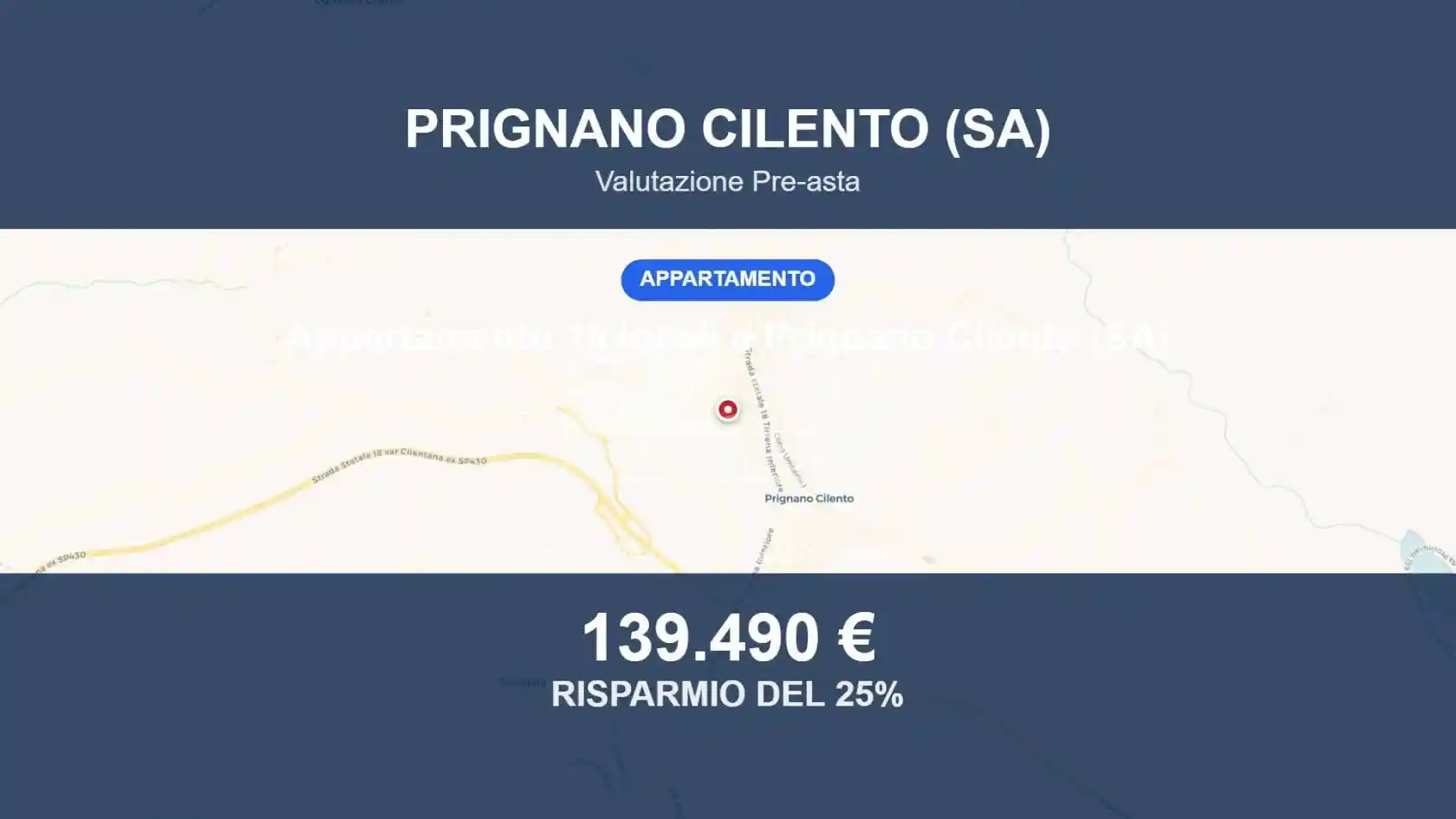 Appartamento in vendita a Prignano Cilento