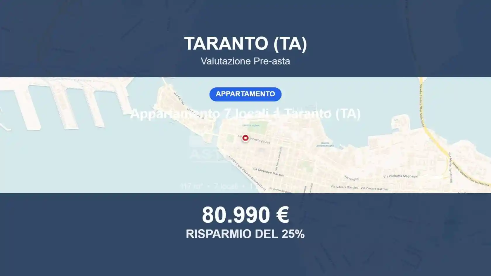 Appartamento in vendita a Taranto