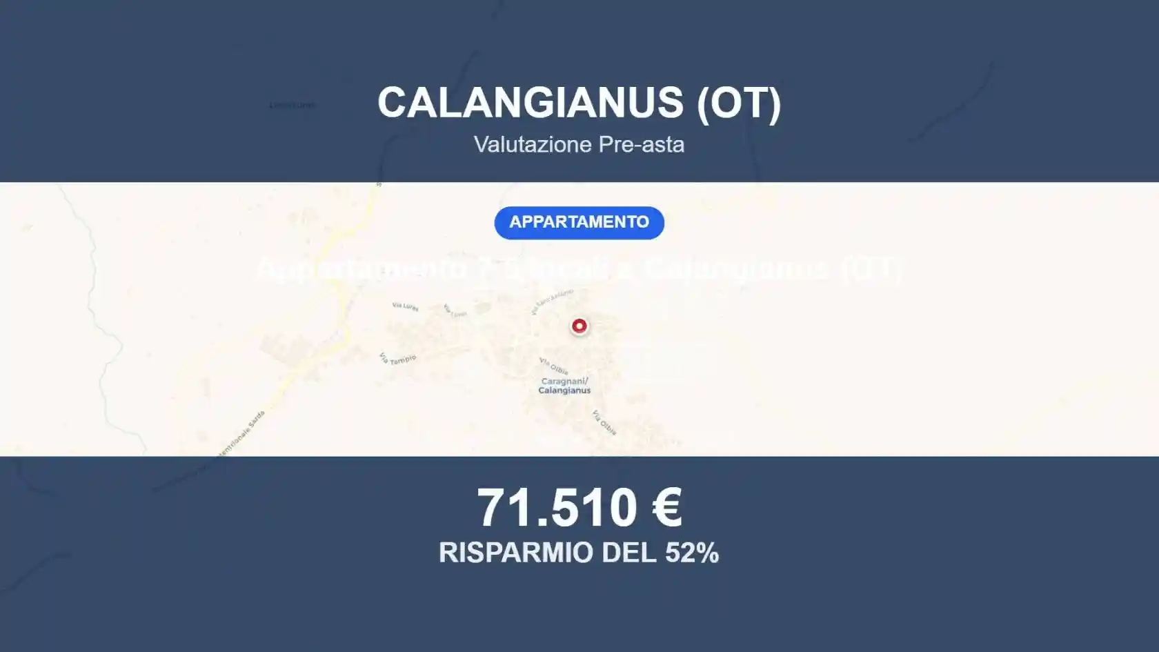 Appartamento in vendita a Calangianus
