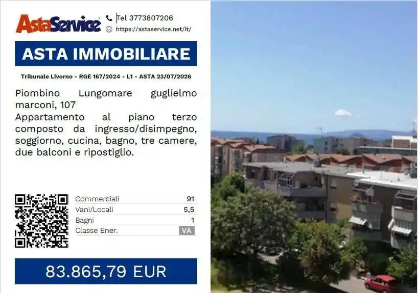 Appartamento in vendita a Piombino