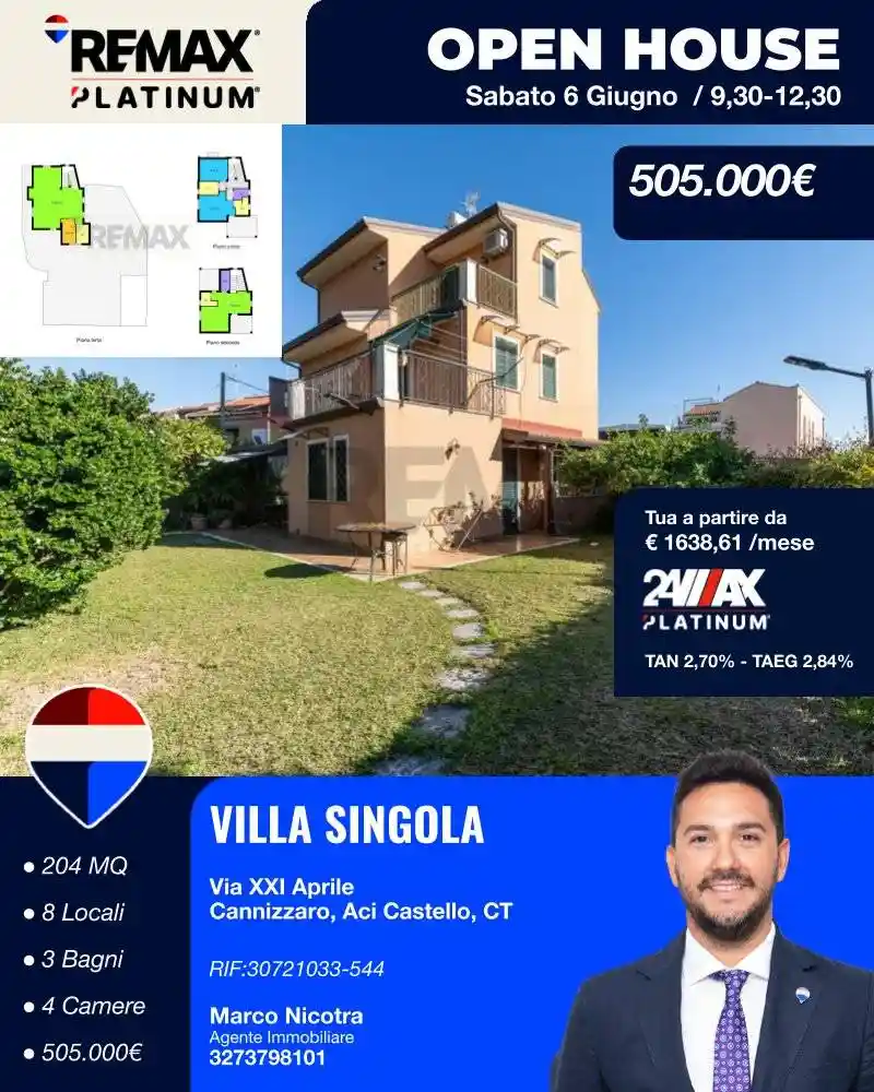 Villa in vendita a Aci Castello