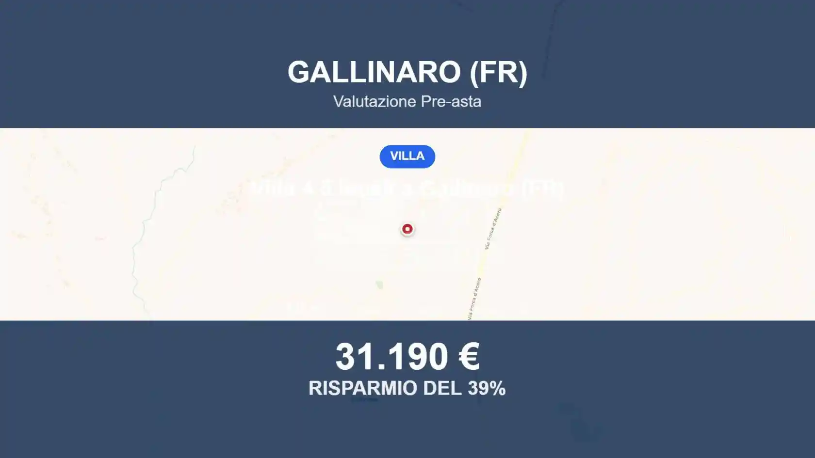 Villa in vendita a Gallinaro