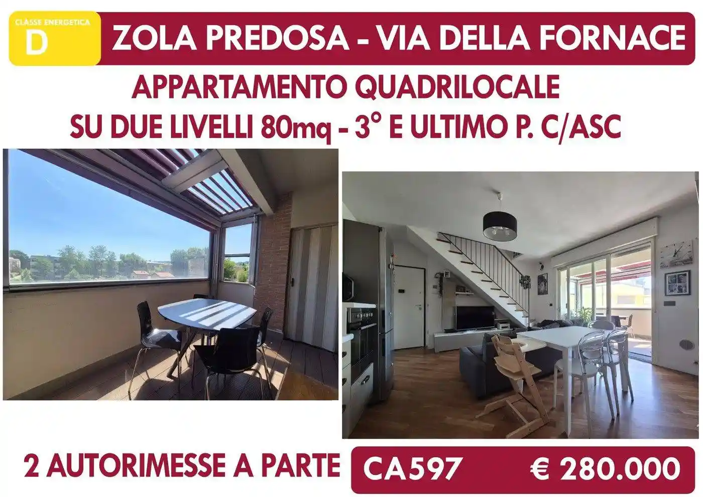 Appartamento in vendita a Zola Predosa