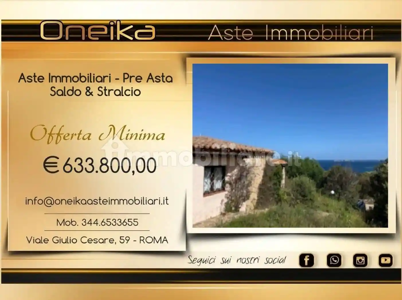 Villa in vendita a Arzachena