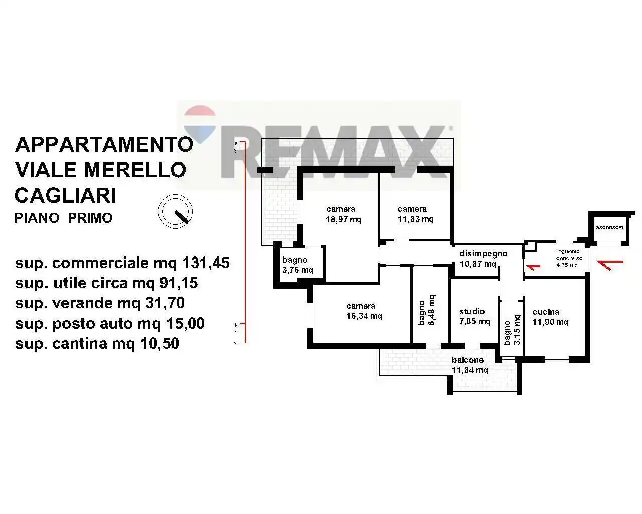Appartamento in vendita a Cagliari