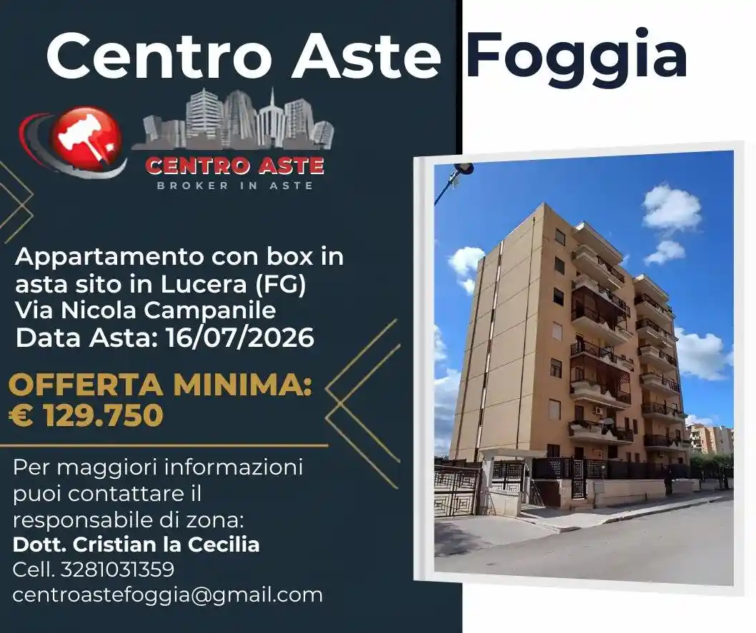Appartamento in vendita a Lucera