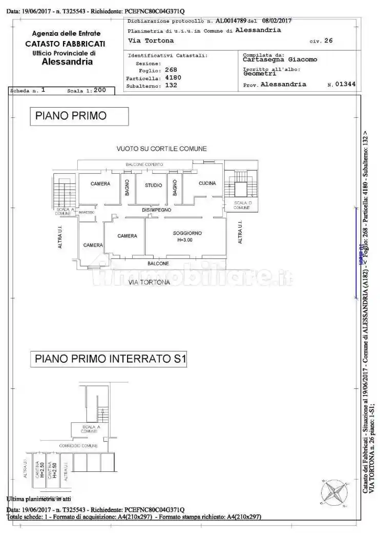 Appartamento in vendita a Alessandria
